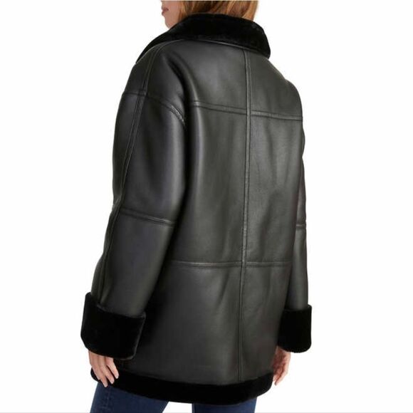 Rebecca Minkoff faux leather long Jacket - Picture 3 of 4